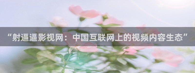 68影院在线观看：“射逼逼影视网：中国互联网上的视频内容生态”